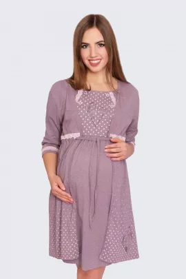 Пеньюар-двойка Киндер какао меланж последний размер