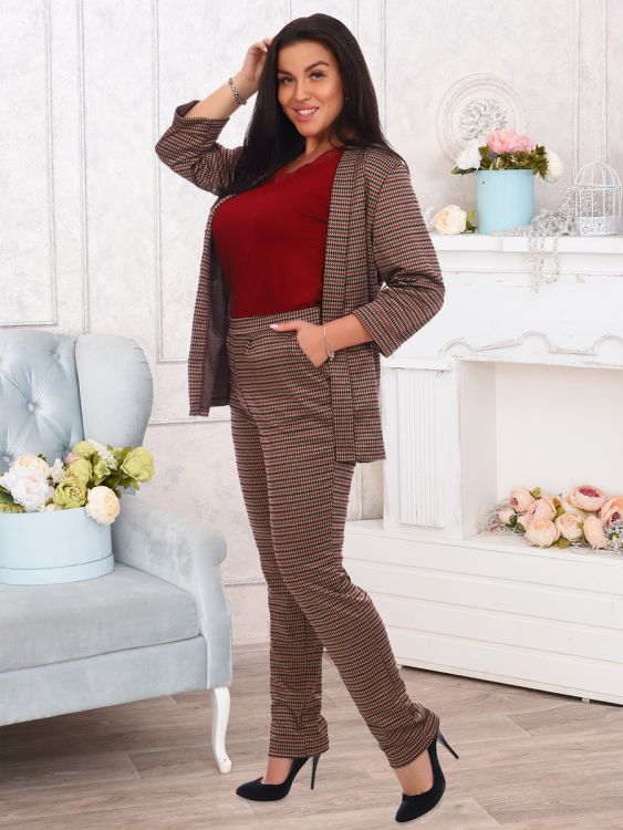 Камелия (бордо) Брюки