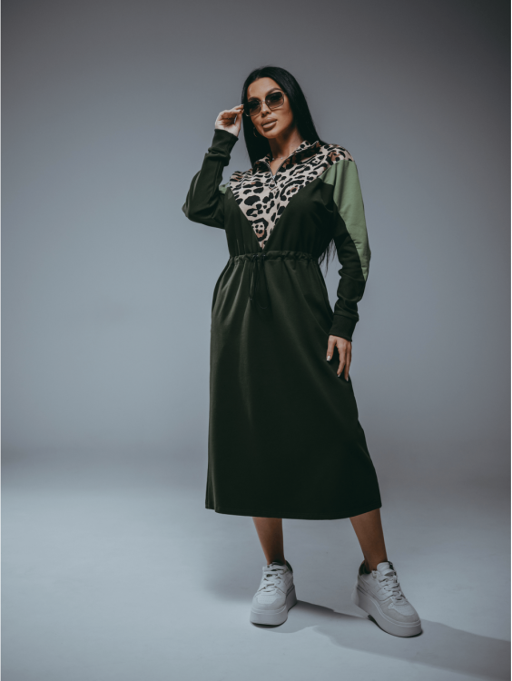 Одри платье женское (хаки)