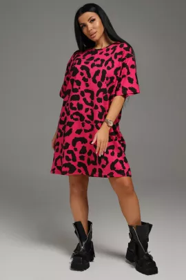 Вега платье-футболка женское (малина)