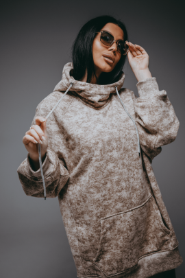 Ваниль худи женское (бежевый варенка)