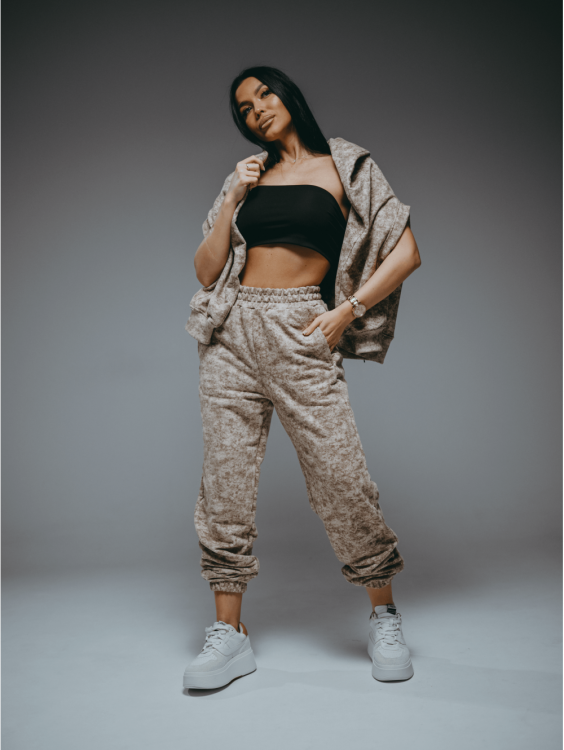 Стиль брюки женские (бежевый варенка)