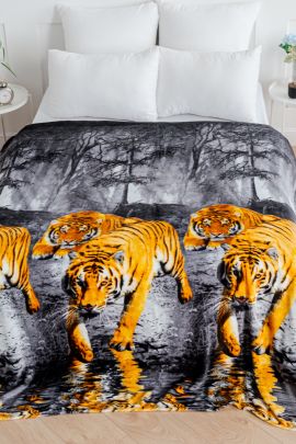 Покрывало трикотажное ворсовое ТМ Павлина, Тигр