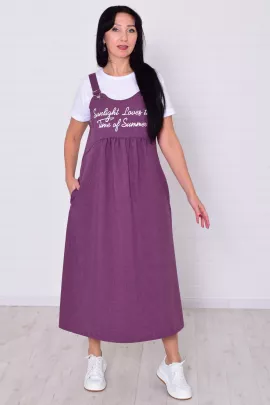 *Сарафан женский Ф-4-07ш (темно-сиреневый)