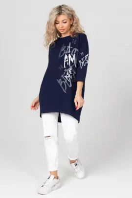 Туника женская 97640 (темно-синий)