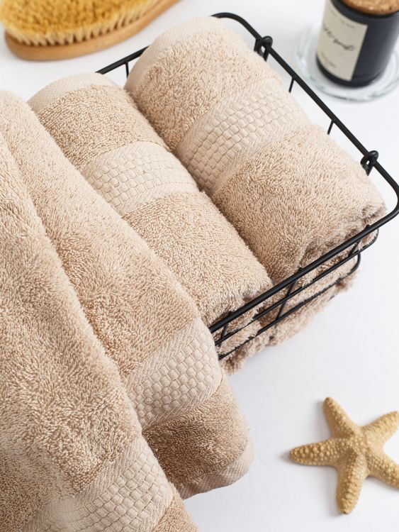 Полотенце махровое - Бежевый