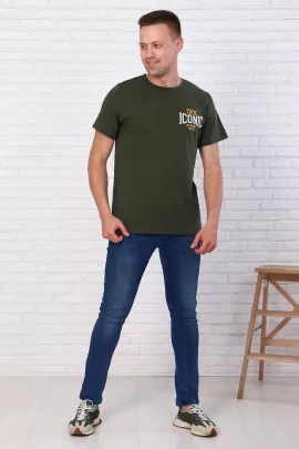 Футболка мужская 99812 (хаки)