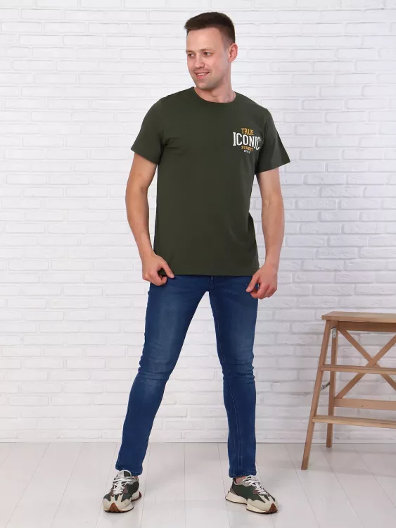 Футболка мужская 99812 (хаки)