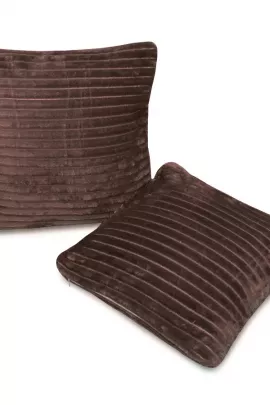 Вертикаль(шоколад) наволочка велсофт