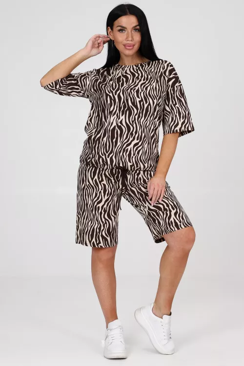 Костюм с шортами Зебра