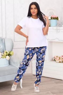 Латифа (цветы) Брюки