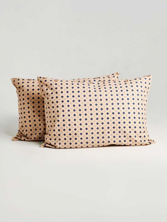 Комплект наволочек поплин - Марокко, цвет голубой