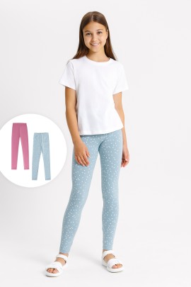 Леггинсы для девочек (пара) 147719-2