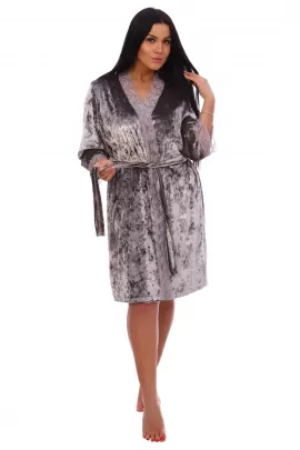 Пеньюар женский "Малахит" серый