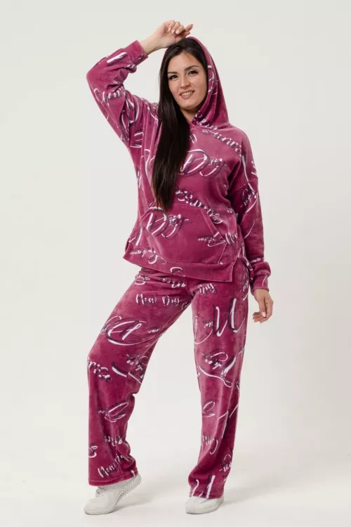 Костюм 27029 велюровый сухая роза последний размер