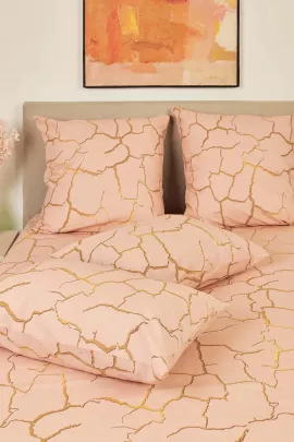 Комплект наволочек бязь - Кракле, цвет пудра