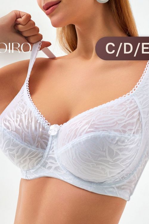 Бюстгальтер 21391 OIRO на косточках белый последний размер