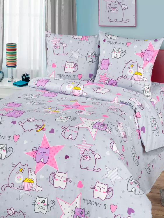 Постельное белье детское самойловская бязь - Мяу-мяу