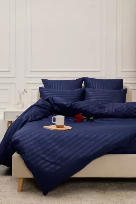 КПБ Микрофибра-Страйп - Синий