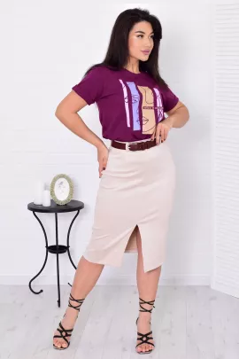 *Юбка женская Ф-9-08з (бежевый)