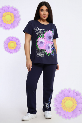 Костюм 646 Gerbera Style темно-синий последний размер