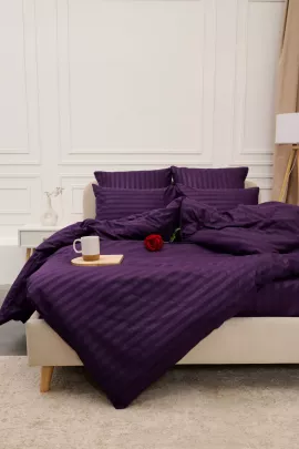 КПБ Микрофибра-Страйп - Фиолетовый