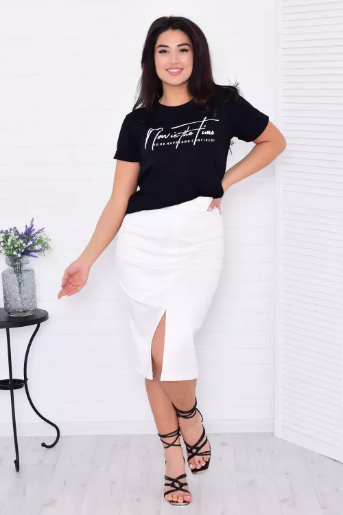 *Юбка женская Ф-9-08б (молоко)