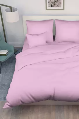 Постельное белье поплин гладкокрашенный - Розовый пион