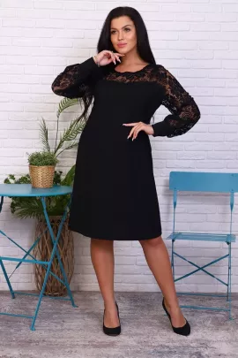 Платье Инесса черный последний размер