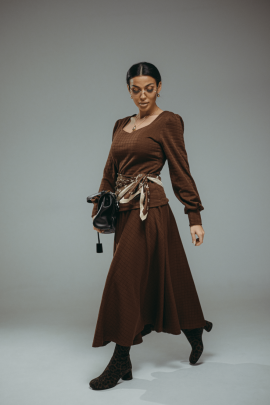 Беатрис костюм женский (коричневый)
