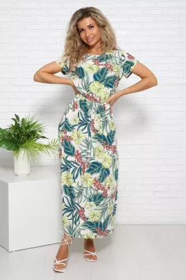 Платье Ася листья последний размер