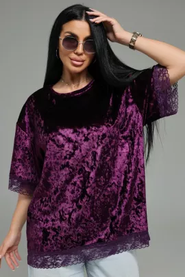 Андреа футболка женская (баклажан)