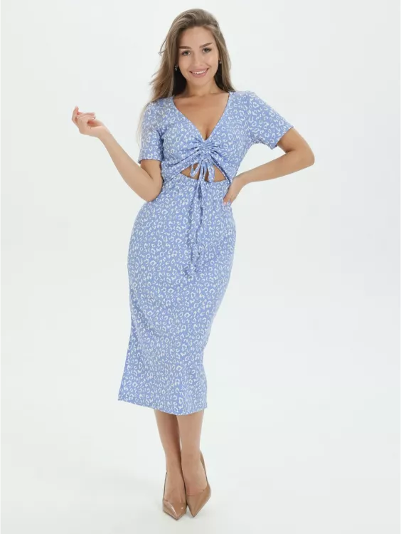 Платье 785978 голубой последний размер