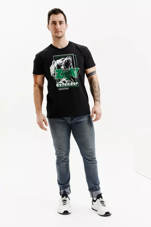 Футболка мужская 8323 медведь последний размер