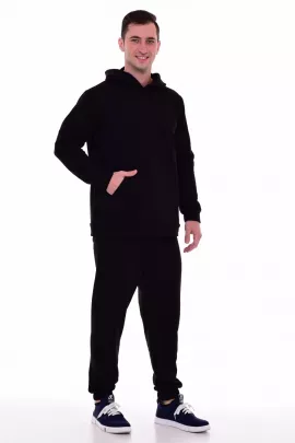 Костюм мужской с шапкой 9-156в (черный)