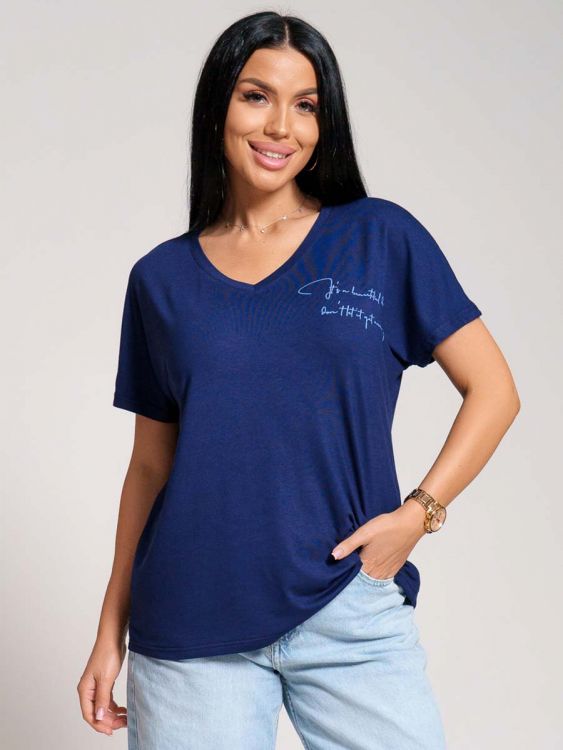 Оксана(синий) футболка