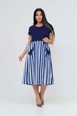 Платье 869054 темно-синий последний размер