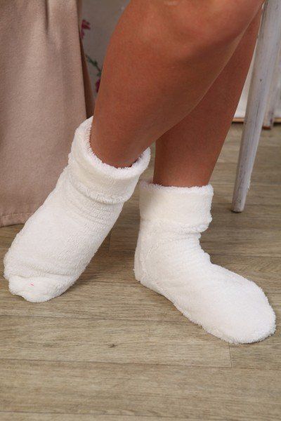 Носки велсофт молочный последний размер