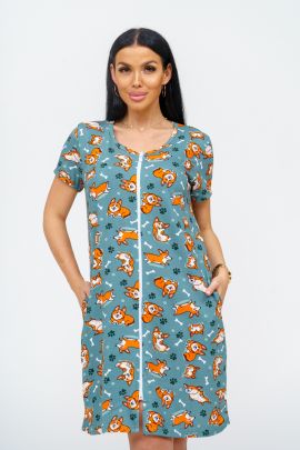 Корги(олива) халат