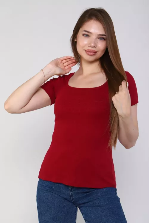 Футболка 86045 бордо последний размер