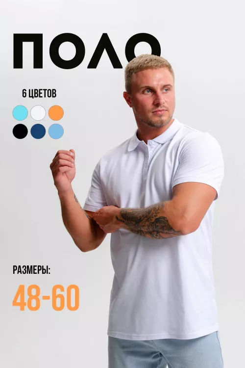 Футболка мужская Поло 49098