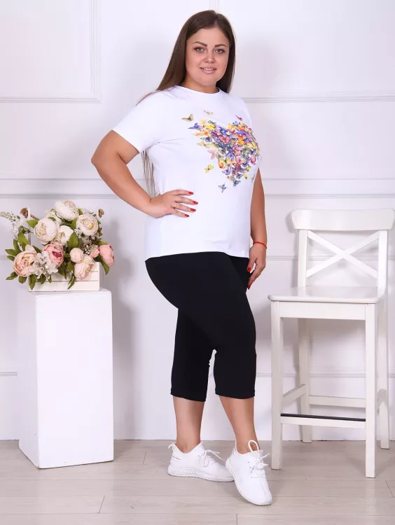 Бриджи кулирка с лайкрой