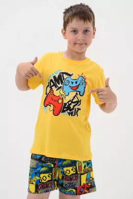Пижама Хакер детская короткий рукав с шортами