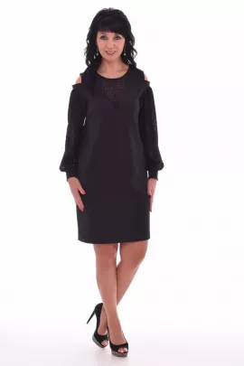 *Платье женское Ф-1-08 Итэлия (чёрный)