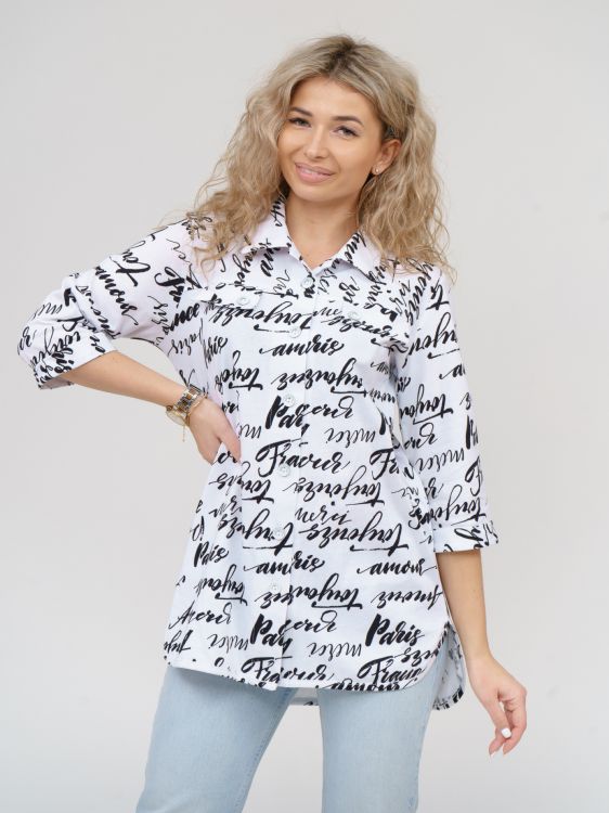 Туника 336162 белый/Париж последний размер