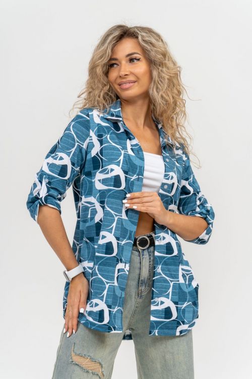 Туника 67834 бирюза последний размер