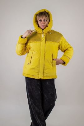Куртка 313 с верблюжьей шерстью желтый последний размер