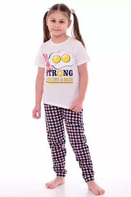 Пижама подростковая 12-093 (молоко), Яичница