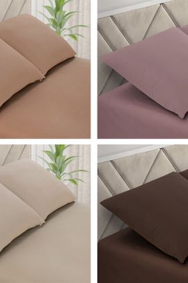 Простыня ЕВРО МАКСИ поплин однотонный