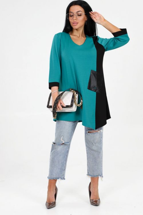 Туника 775650 зеленый последний размер